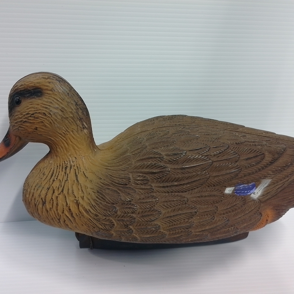 Realistic Brown Duck Figurine